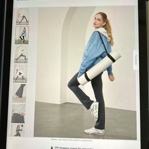 NEW Athleta Elation strait leg, black pants, size small - Picture 2 of 7